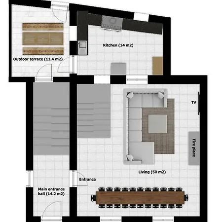 Authentic - 6p-maisonette Daire *